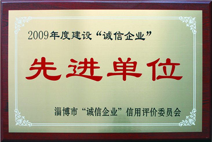 2009年度淄博市先進單位